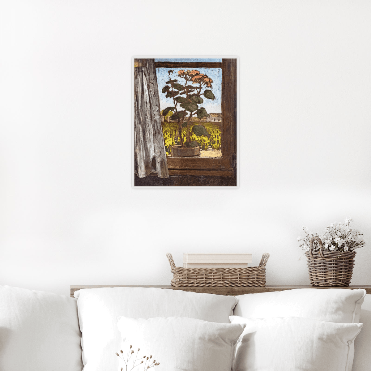 Rosebush and vines at Touny, Georges Gaudion - ArtDeco Canvas