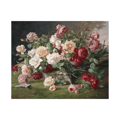 Rosenstillleben, E Hariel - ArtDeco Canvas