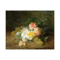 Roses Et Raisins, Jules Ferdinand Médard - ArtDeco Canvas