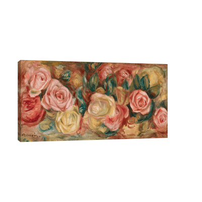 Roses, Pierre-Auguste Renoir - ArtDeco Canvas