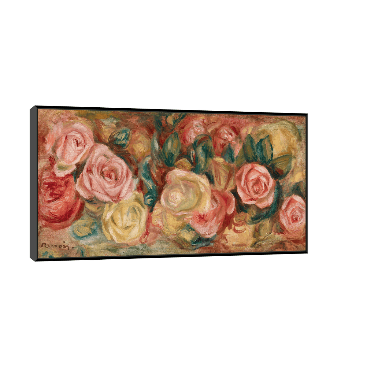 Roses, Pierre-Auguste Renoir - ArtDeco Canvas