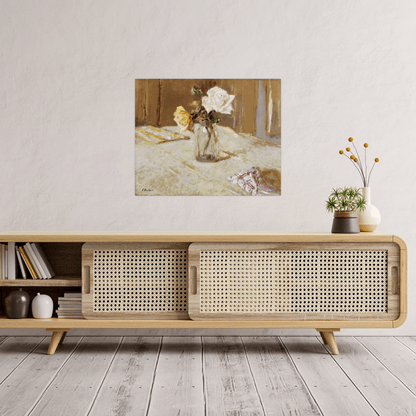 Roses in a Glass Vase, Édouard Vuillard - ArtDeco Canvas