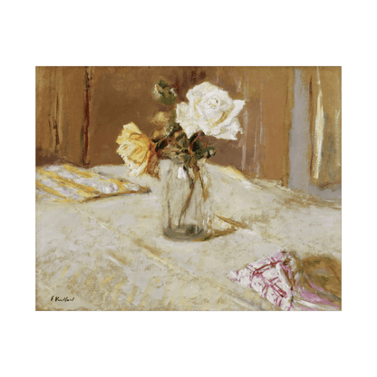 Roses in a Glass Vase, Édouard Vuillard - ArtDeco Canvas