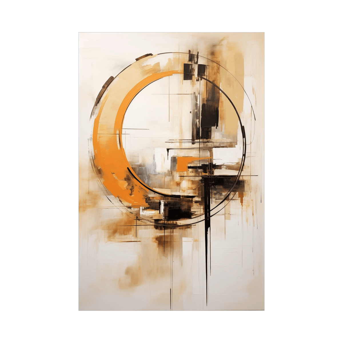 Rotating circle - ArtDeco Canvas