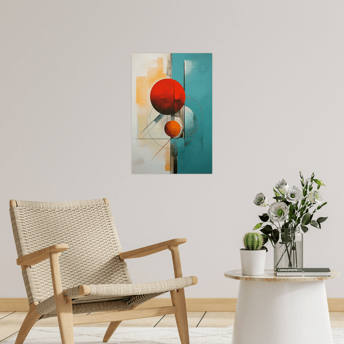 Rotating orbs - ArtDeco Canvas