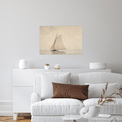 Sailing off Gloucester, Winslow Homer - ArtDeco Canvas