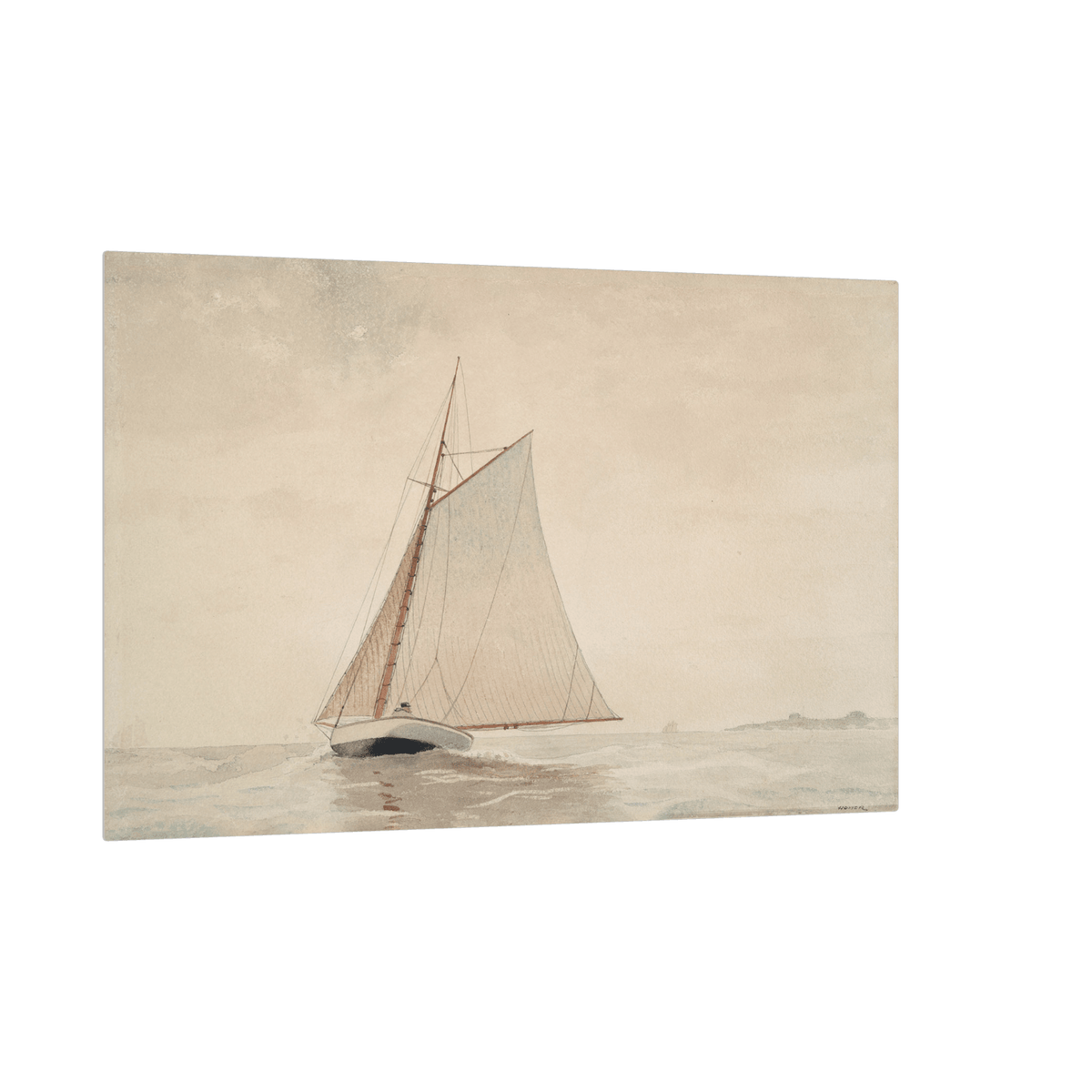 Sailing off Gloucester, Winslow Homer - ArtDeco Canvas