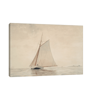 Sailing off Gloucester, Winslow Homer - ArtDeco Canvas