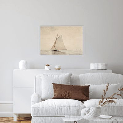 Sailing off Gloucester, Winslow Homer - ArtDeco Canvas
