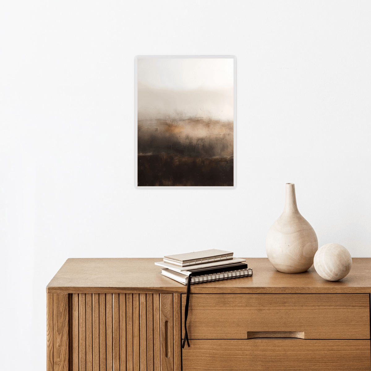 Sand storm over desert - ArtDeco Canvas