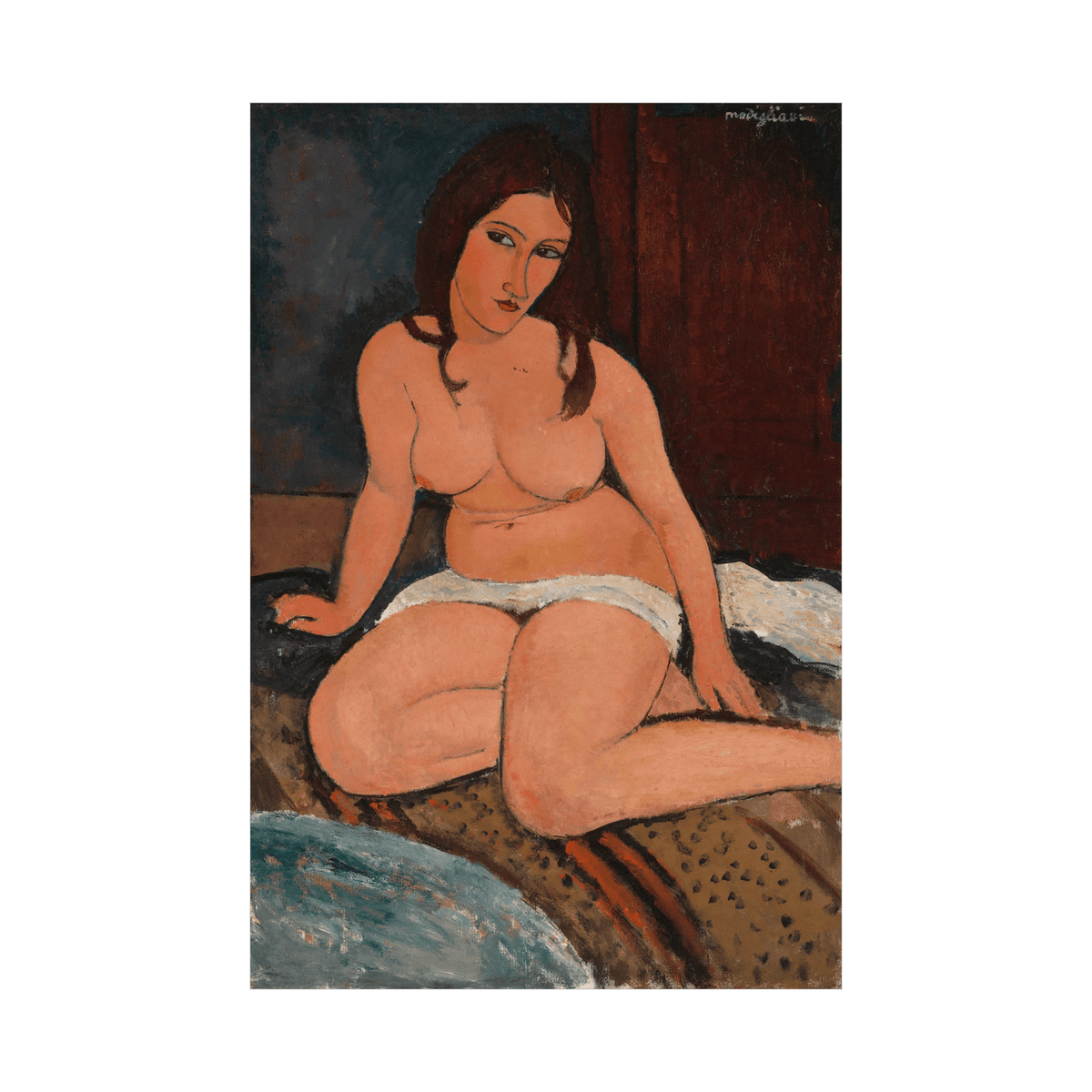 Seated Nude, Amedeo Modigliani - ArtDeco Canvas