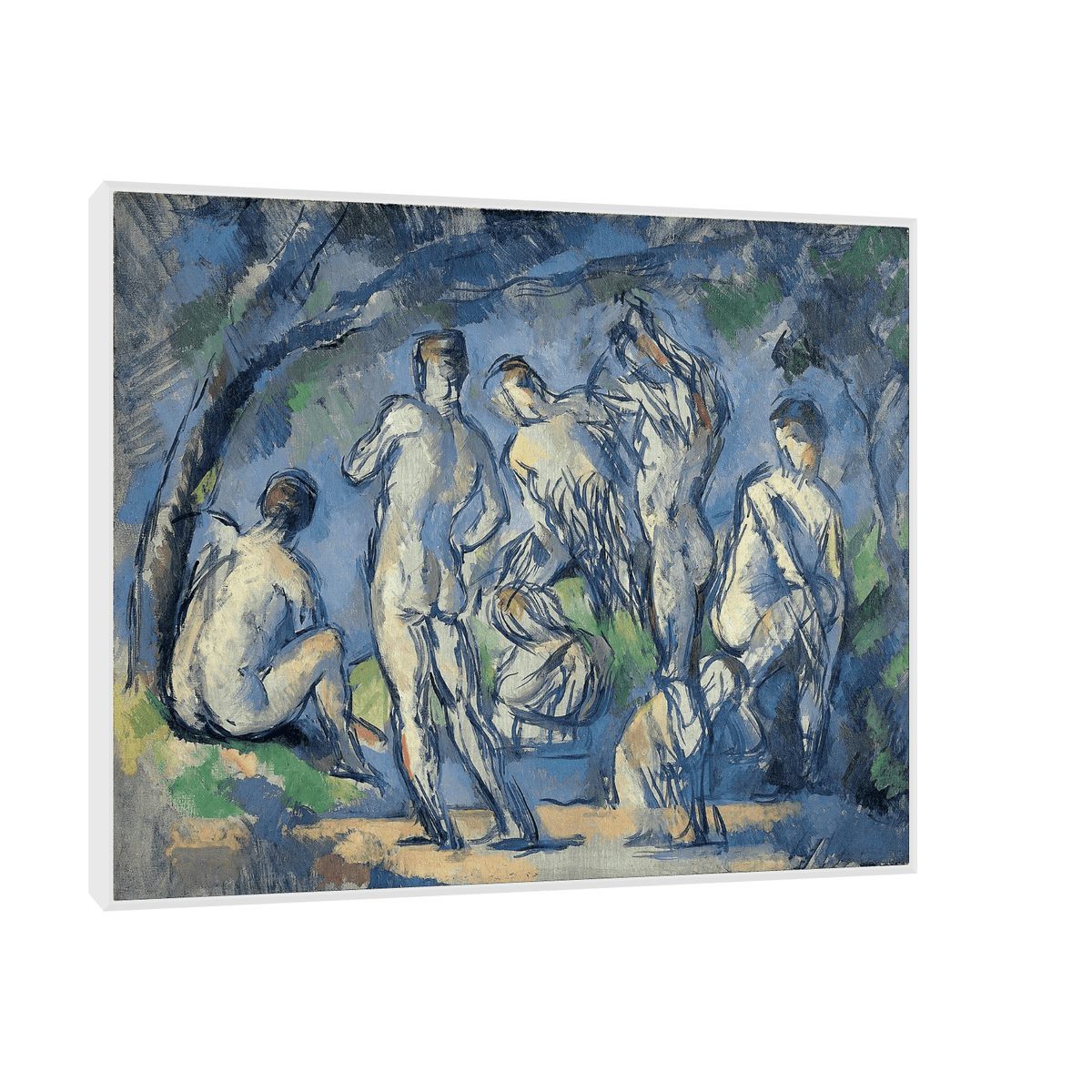 Seven Bathers, Paul Cézanne - ArtDeco Canvas