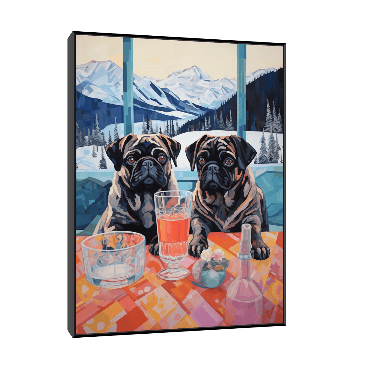 Sharing the cup - ArtDeco Canvas