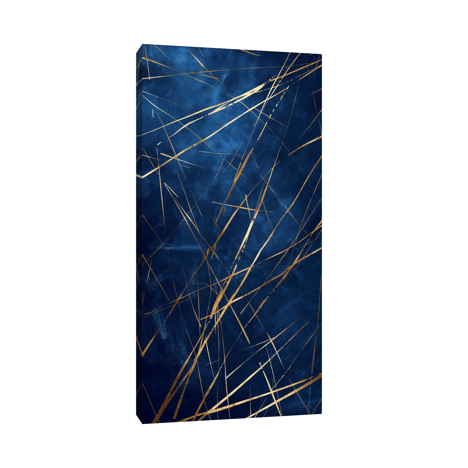 Shooting meteors on the night sky - ArtDeco Canvas