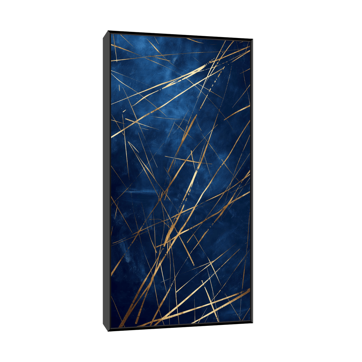 Shooting meteors on the night sky - ArtDeco Canvas
