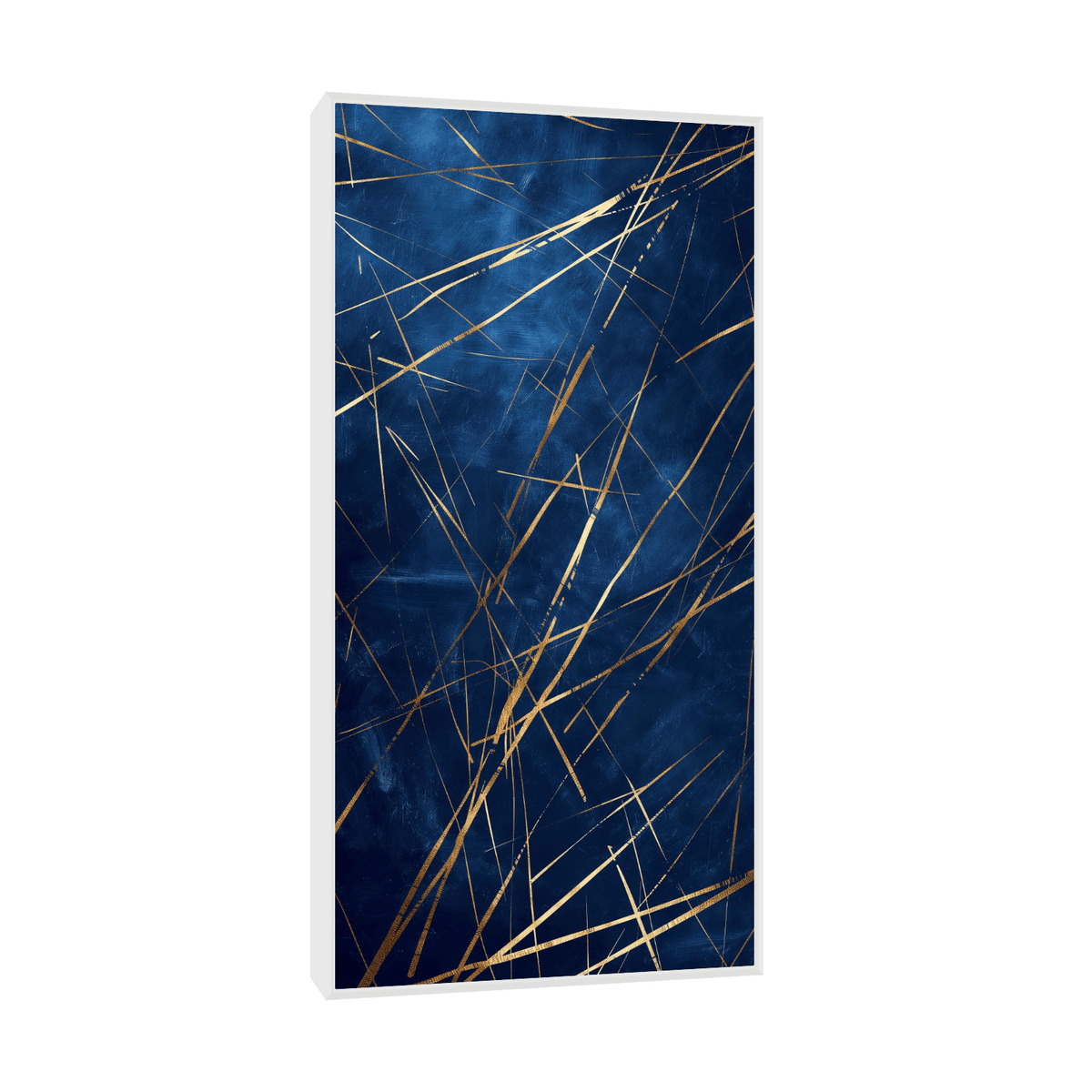 Shooting meteors on the night sky - ArtDeco Canvas