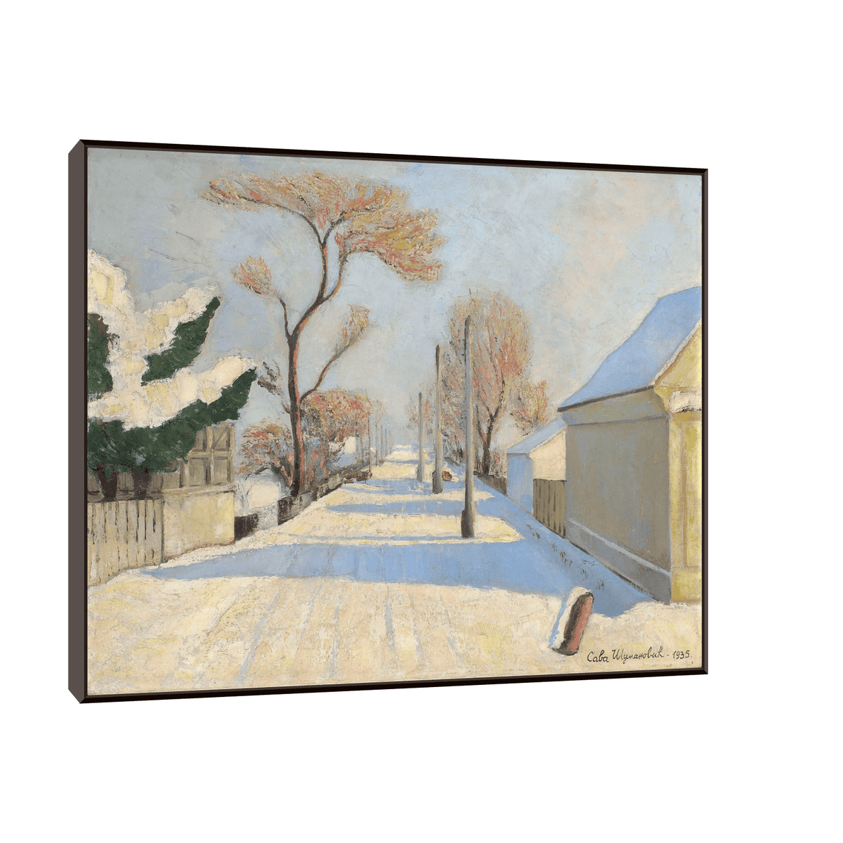 Šid under Snow, Sava Šumanović - ArtDeco Canvas