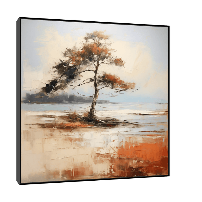 Silent solitude of a tree - ArtDeco Canvas