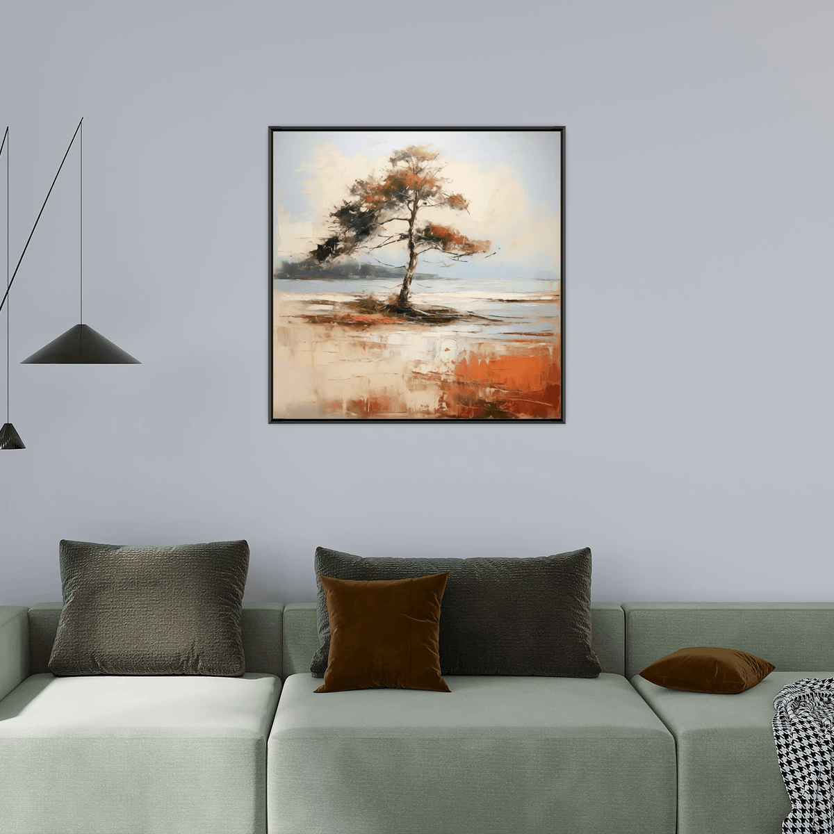 Silent solitude of a tree - ArtDeco Canvas