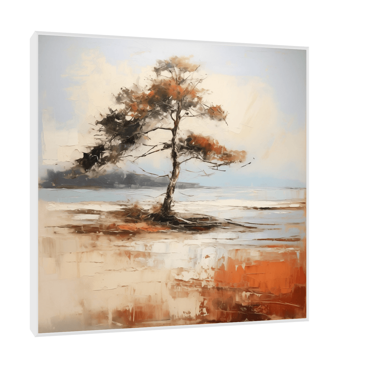 Silent solitude of a tree - ArtDeco Canvas