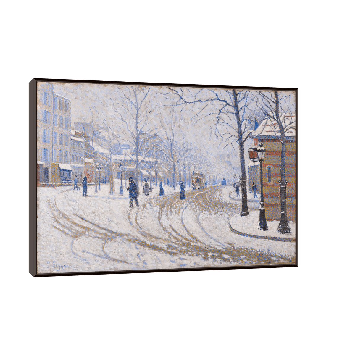 Snow, Boulevard de Clichy, Paris, Paul Signac - ArtDeco Canvas