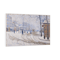 Snow, Boulevard de Clichy, Paris, Paul Signac - ArtDeco Canvas