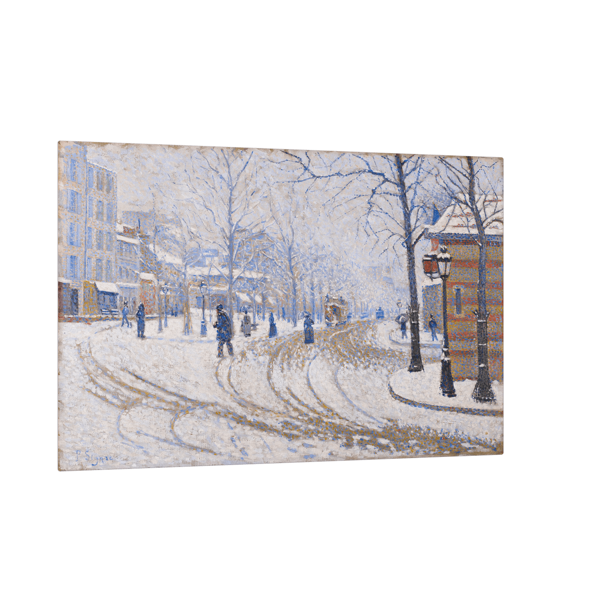 Snow, Boulevard de Clichy, Paris, Paul Signac - ArtDeco Canvas