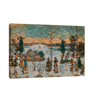 Snow in April, Maurice Prendergast - ArtDeco Canvas