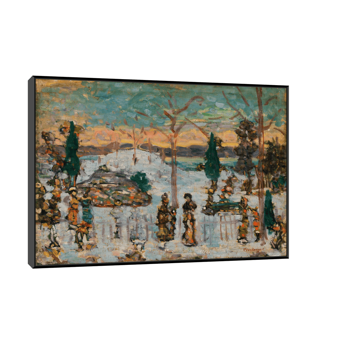 Snow in April, Maurice Prendergast - ArtDeco Canvas