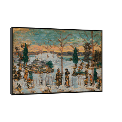 Snow in April, Maurice Prendergast - ArtDeco Canvas