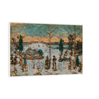 Snow in April, Maurice Prendergast - ArtDeco Canvas