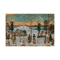 Snow in April, Maurice Prendergast - ArtDeco Canvas