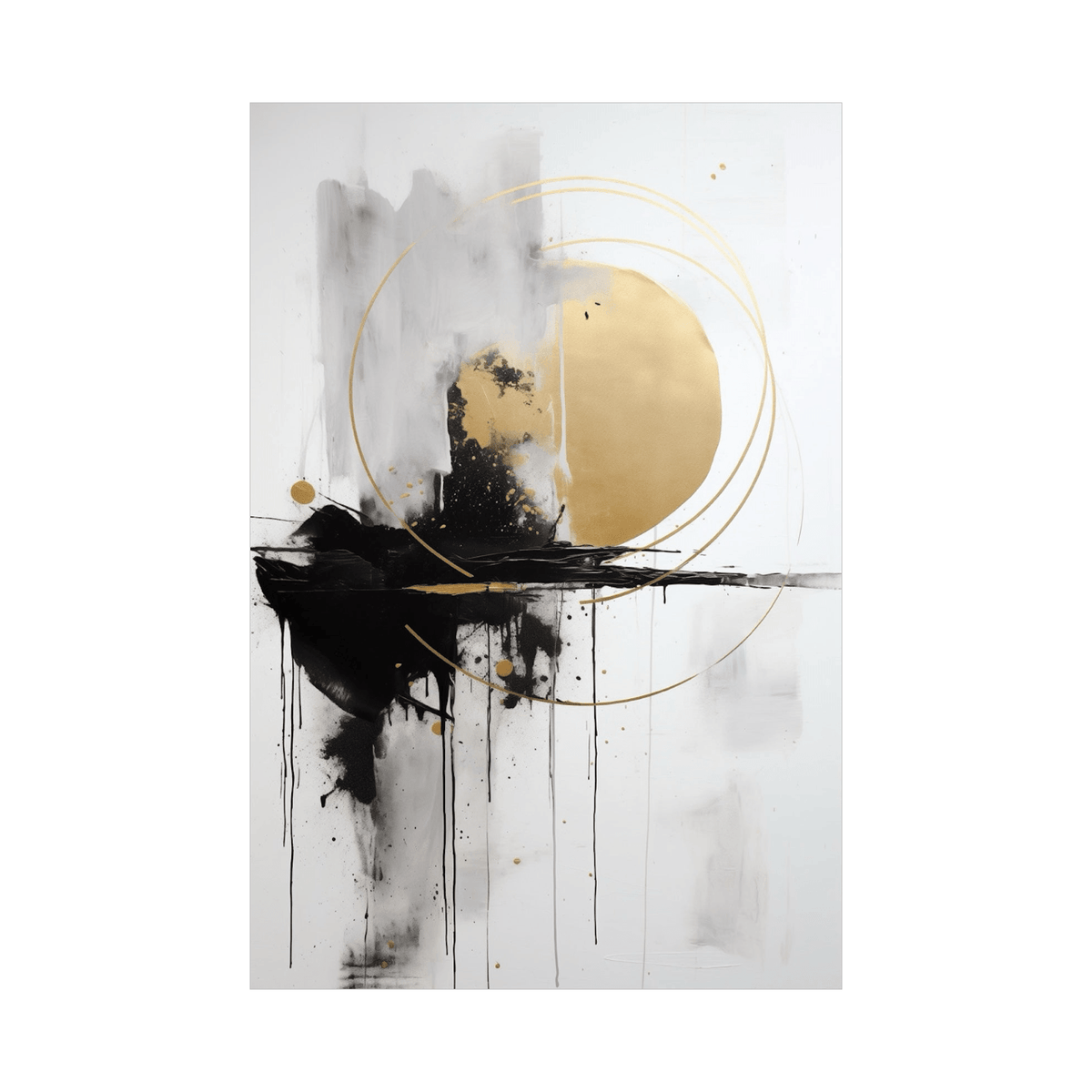 Solar eclipse ll - ArtDeco Canvas