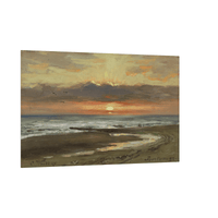 Sonnenuntergang auf Borkum, Carl Wuttke - ArtDeco Canvas