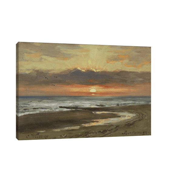 Sonnenuntergang auf Borkum, Carl Wuttke - ArtDeco Canvas