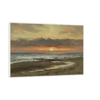 Sonnenuntergang auf Borkum, Carl Wuttke - ArtDeco Canvas