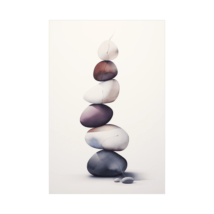 Stack of stones - ArtDeco Canvas