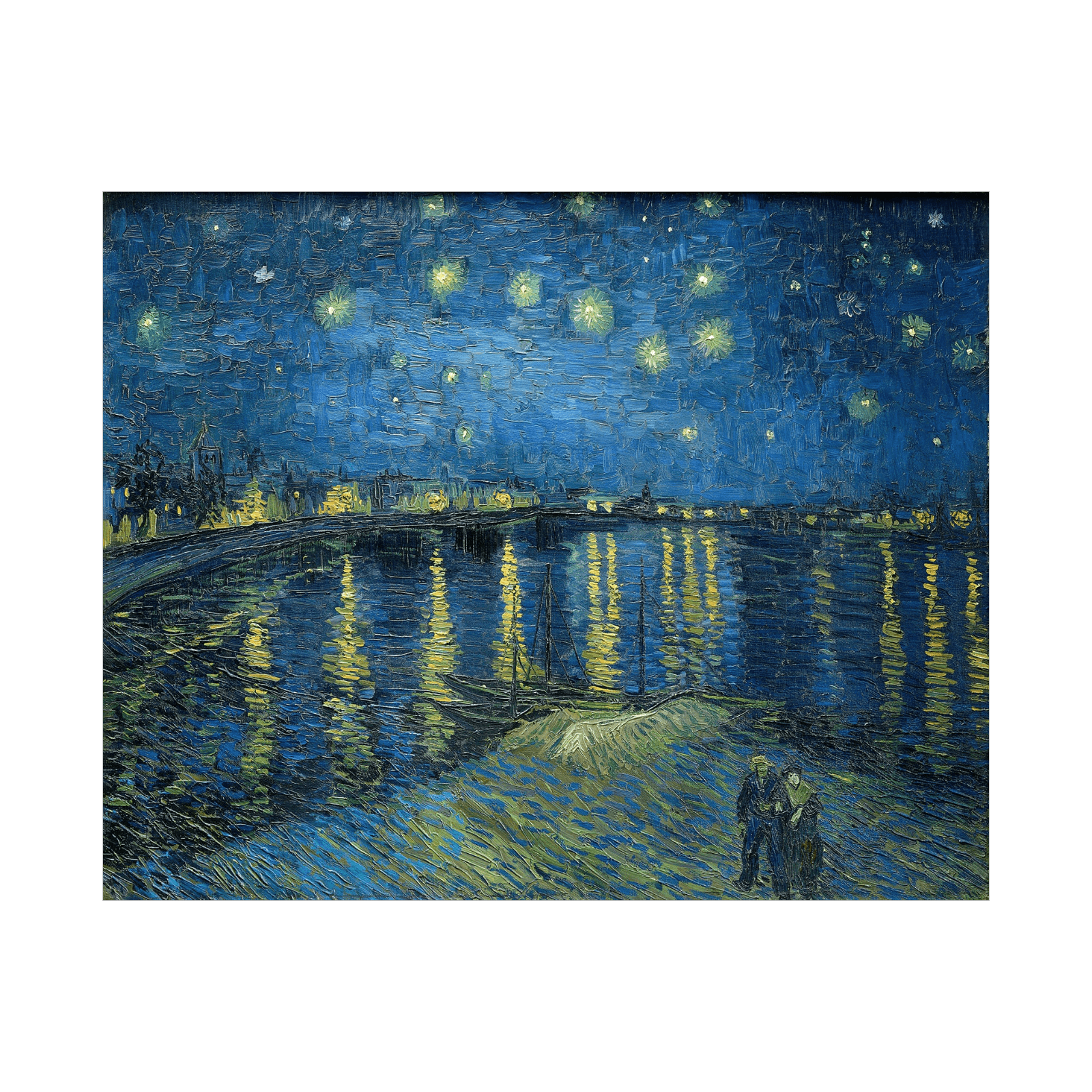 Starry Night Over the Rhone, Vincent van Gogh - ArtDeco Canvas