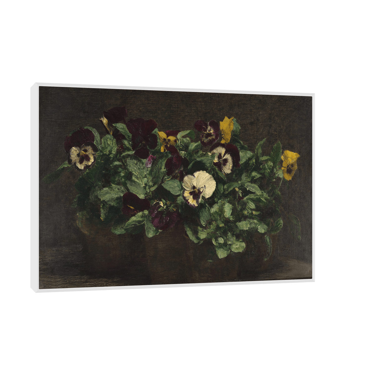 Still Life With Pansies, Henri Fantin-Latour - ArtDeco Canvas