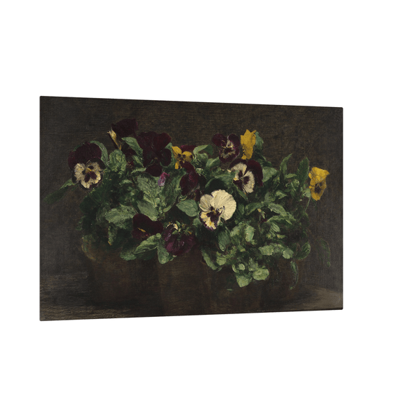 Still Life With Pansies, Henri Fantin-Latour - ArtDeco Canvas