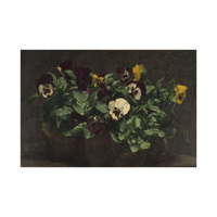 Still Life With Pansies, Henri Fantin-Latour - ArtDeco Canvas