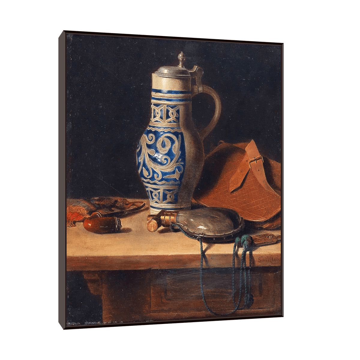 Still Life With Pitcher And Powder Flask, Max Schödl - ArtDeco Canvas