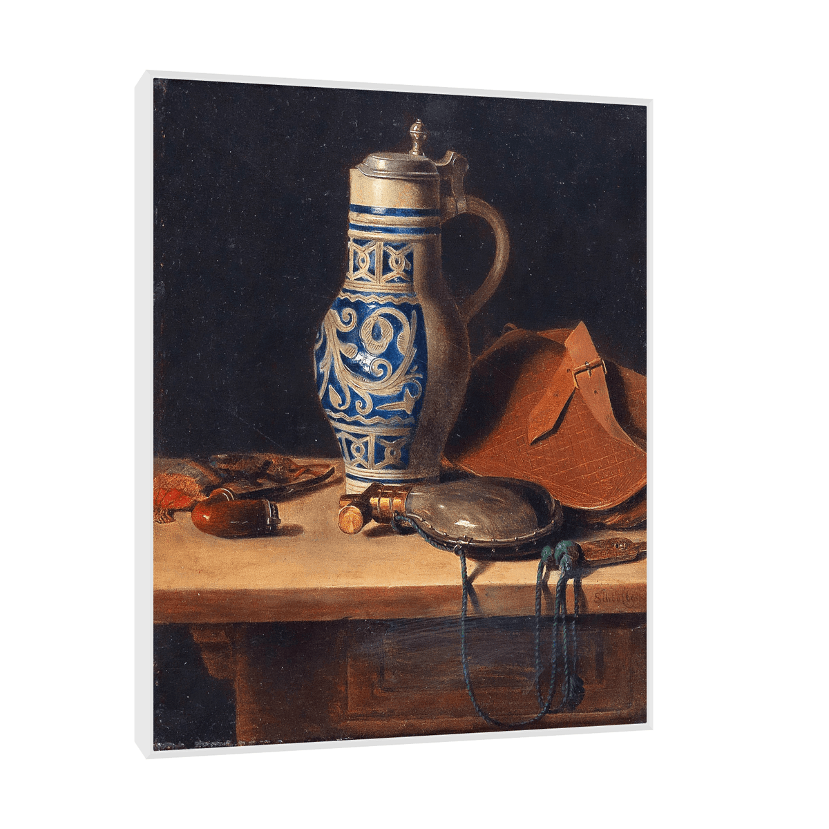 Still Life With Pitcher And Powder Flask, Max Schödl - ArtDeco Canvas
