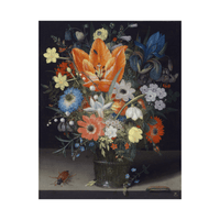 Still Life with Iris, Peter Binoit - ArtDeco Canvas