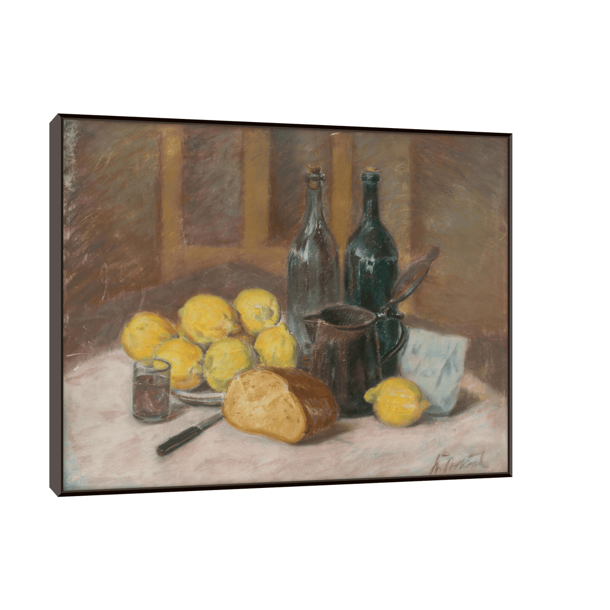 Still Life with Lemons, Štefan Polkoráb - ArtDeco Canvas