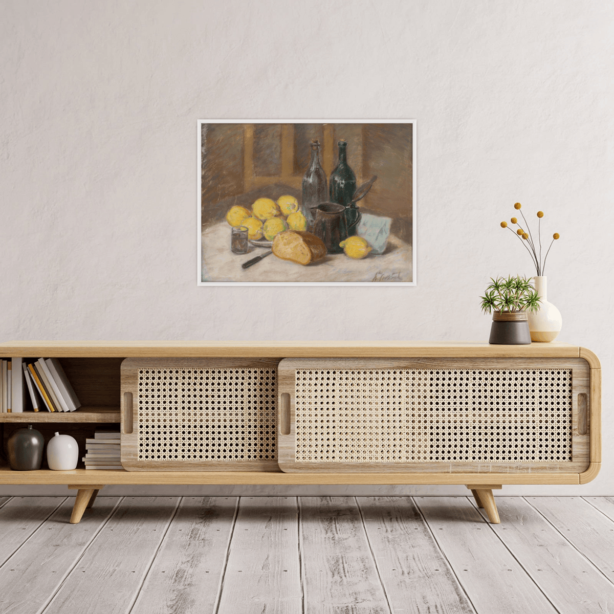 Still Life with Lemons, Štefan Polkoráb - ArtDeco Canvas