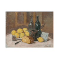 Still Life with Lemons, Štefan Polkoráb - ArtDeco Canvas