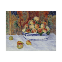 Still Life with Peaches, Pierre-Auguste Renoir - ArtDeco Canvas