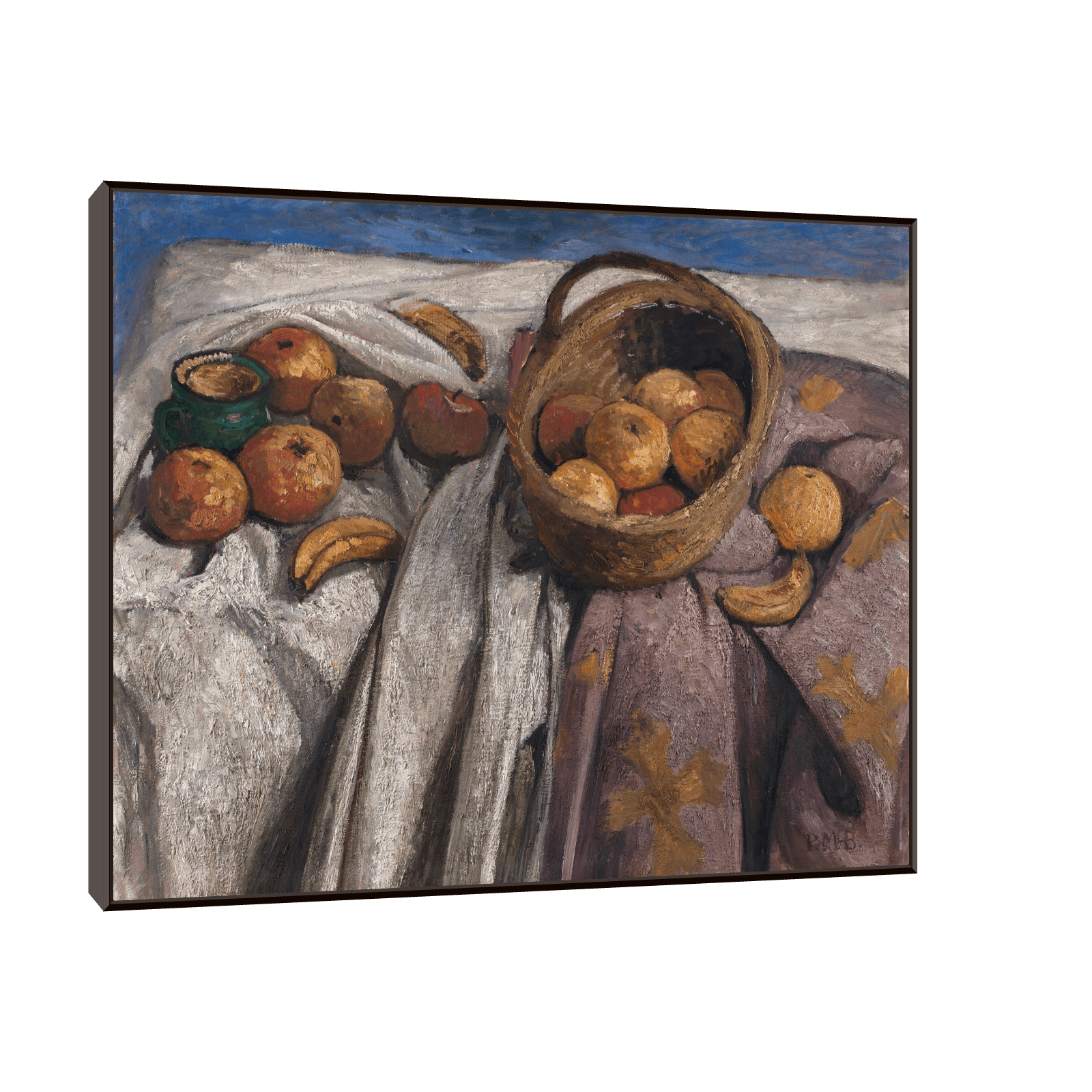 Still life with apples and bananas, Paula Modersohn-Becker - ArtDeco Canvas