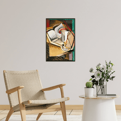 Still life with cup and book, Antonin Procházka - ArtDeco Canvas